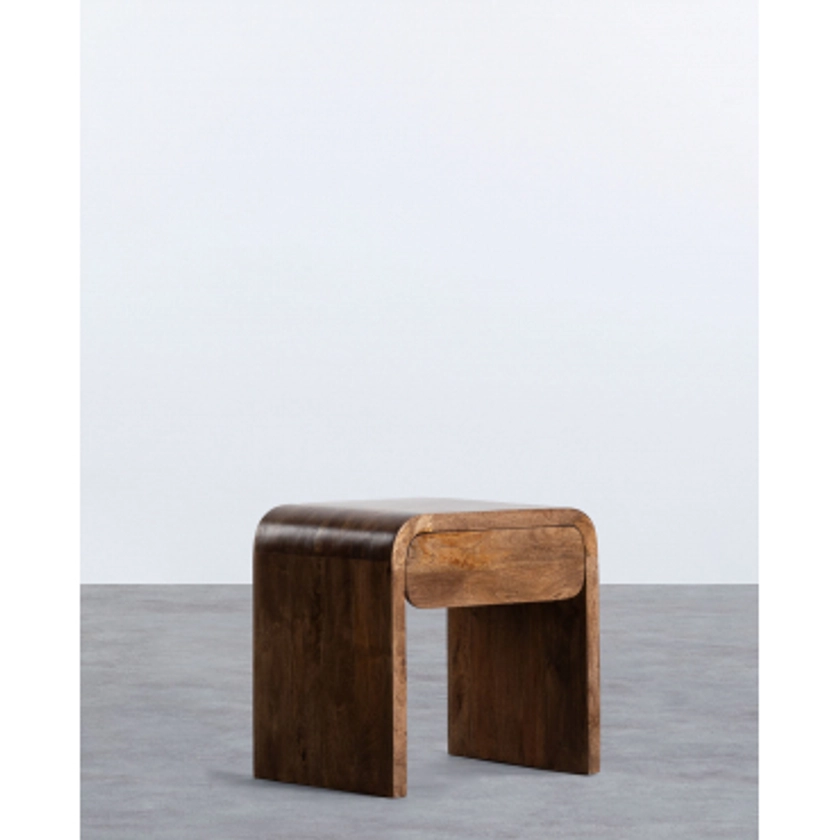 Table D'Appoint avec Tiroir en Bois de Manguier (61x45,5 cm) Vanile
