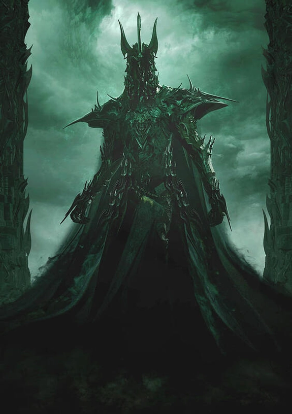 Dark Lord Morgoth 1  Art Print