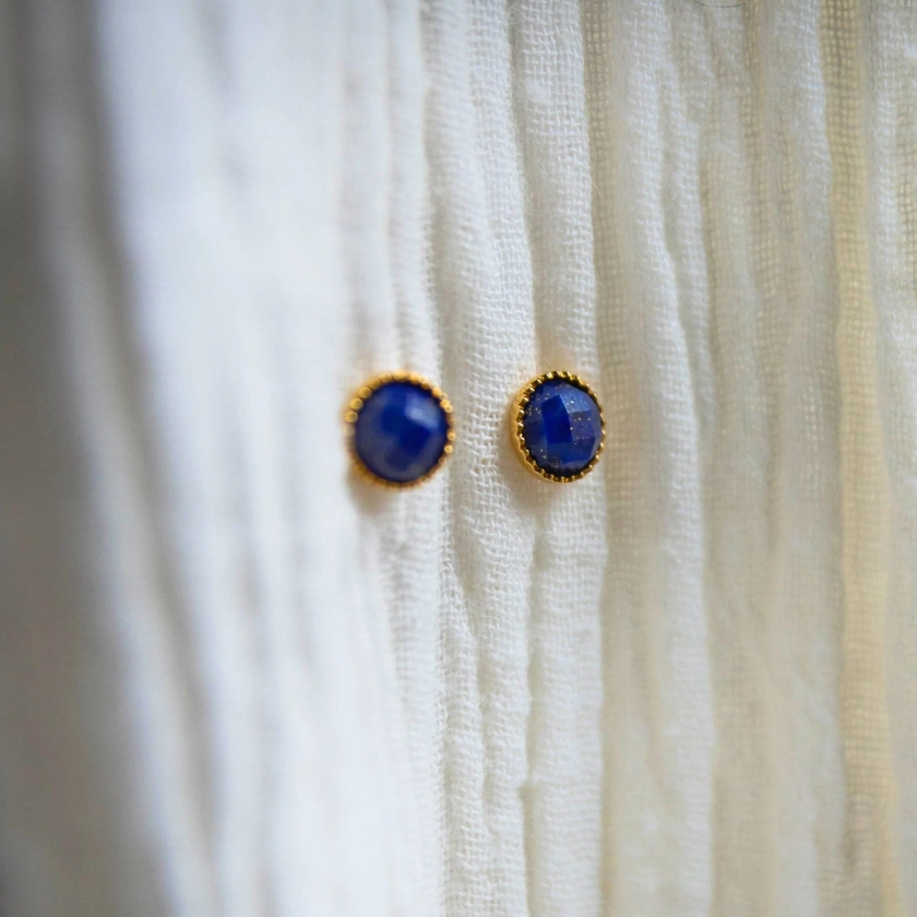 Boucles d'oreilles en Lapis-lazuli