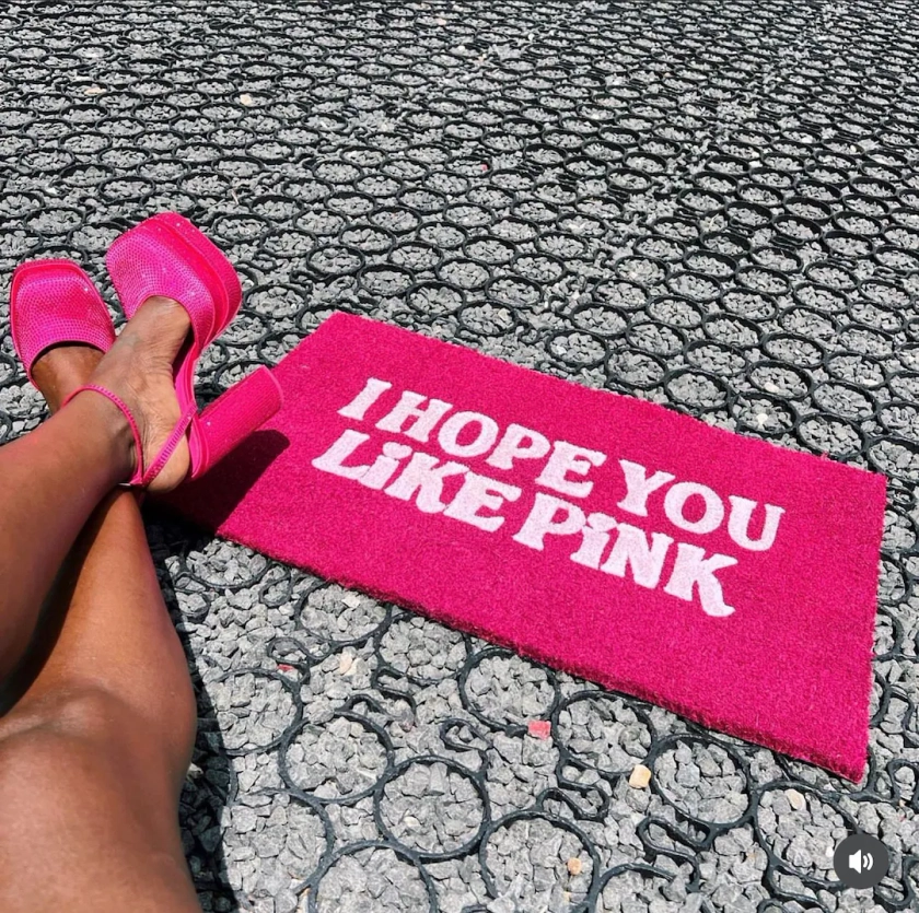 I Hope You Like Pink Mat Housewarming Gift Vibes Love Doormat Housewarming Gift - Etsy