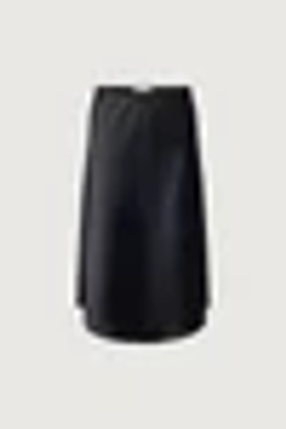 SATIN MIDI SLIP SKIRT