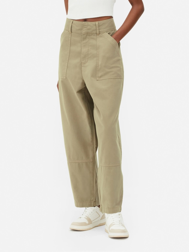 Barrel Leg Trousers