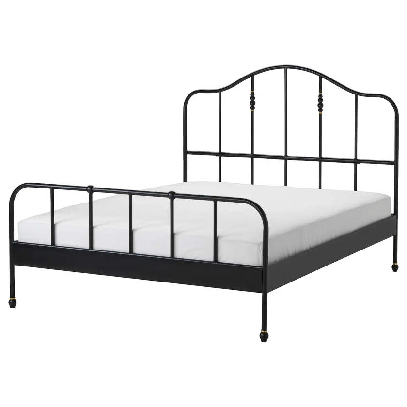 SAGSTUA struttura letto, nero/Leirsund, 160x200 cm - IKEA Italia