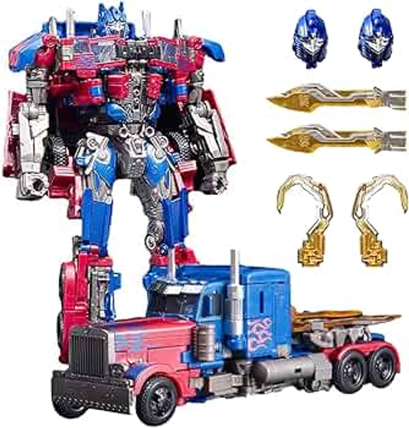 Car Robot Toys, Deformation Toy Cars, Action Figure with Two Extra Interchangeable Head - Part of Alloy