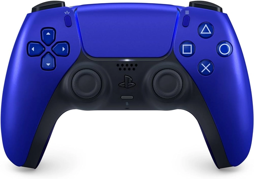 Playstation Sony, Manette sans fil DualSense 5, Batterie rechargeable, Bluetooth, Compatible PS5 et PC, couleur cobalt blue bleue