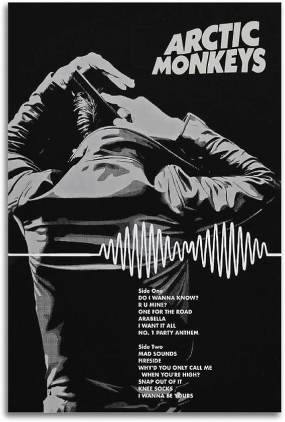 Amazon.com: VCLUST Arctic Monkeys Poster Vintage Music Poster Art Decor Painting Aesthetic Wall Art Canvas for Bedroom Decor 12x18inch(30x45cm) Style-1: Posters & Prints