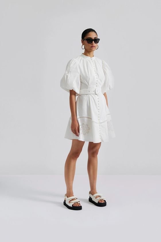 Allie mini dress - White - MINI DRESSES | Malina