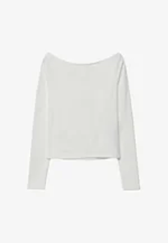 BOAT NECK - T-shirt à manches longues - white
