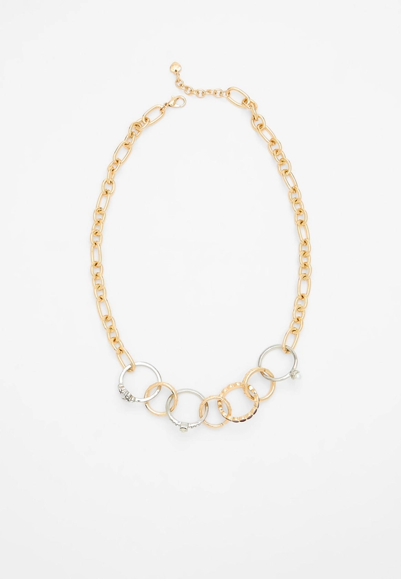 Collier avec anneaux - Bijoux femme | Stradivarius France