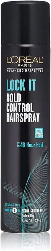 Amazon.com : L'Oreal Paris Advanced Hairstyle Lock It Bold Control Hairspray 8.25 Ounce : Beauty & Personal Care
