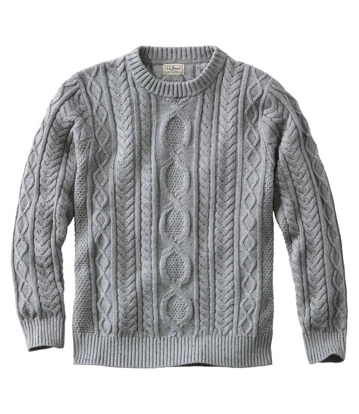 Men's Bean's Heritage Soft Cotton Fisherman Sweater, Crewneck | Sweaters at L.L.Bean