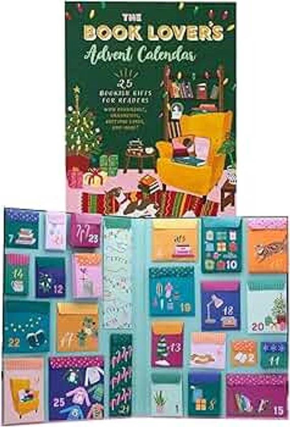 Christmas Advent Calendar 2024, Book Lovers Advent Calendar, 25 Bookish Gifts for Book Lovers Women Mom Adult, Booklovers Reading Advent Calendar(1PC)