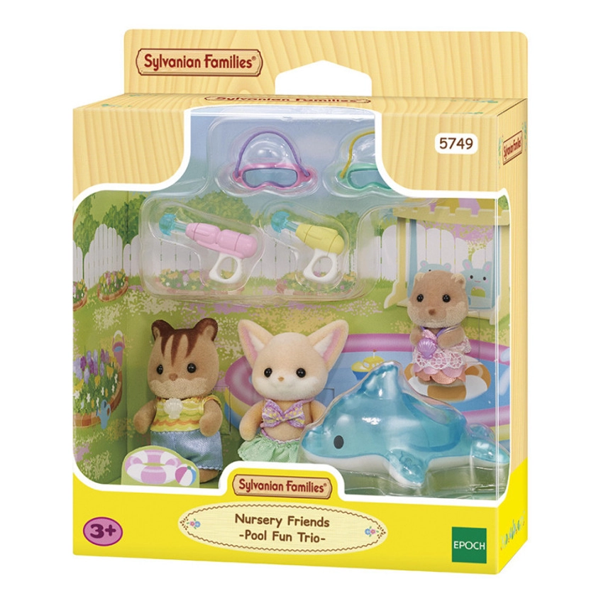 Le trio des bébés à la piscine - Figurines Sylvanian Families - Achat en ligne