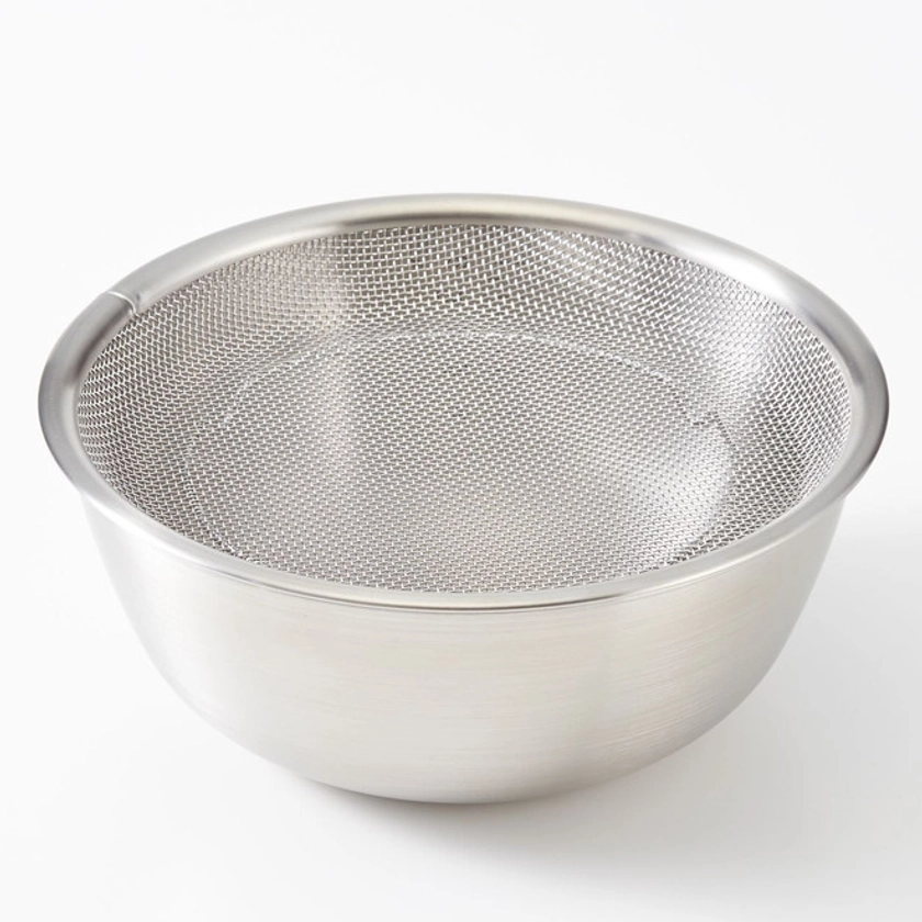 Stainless Steel Flat Mesh Strainer L