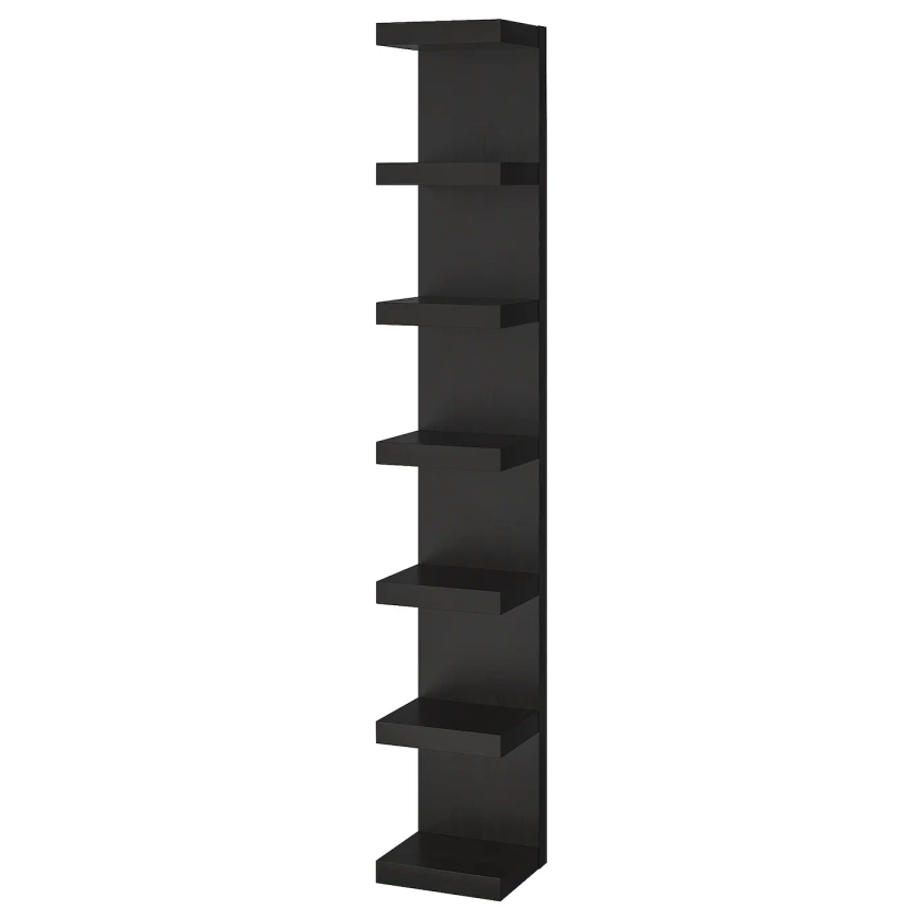 LACK black-brown, wall shelf unit, 30x190 cm - IKEA