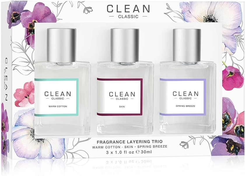 CLEAN CLASSIC Eau de Parfum Gift Set, Light, Layerable Fragrance, Vegan, Phthalate-Free, & Paraben-Free