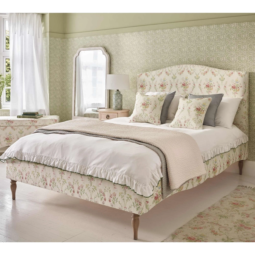 Windsor Garden Floral Upholstered Bed