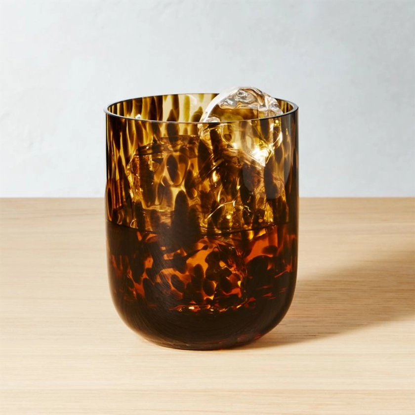 Franklin Brown Drinking Glass + Reviews | CB2