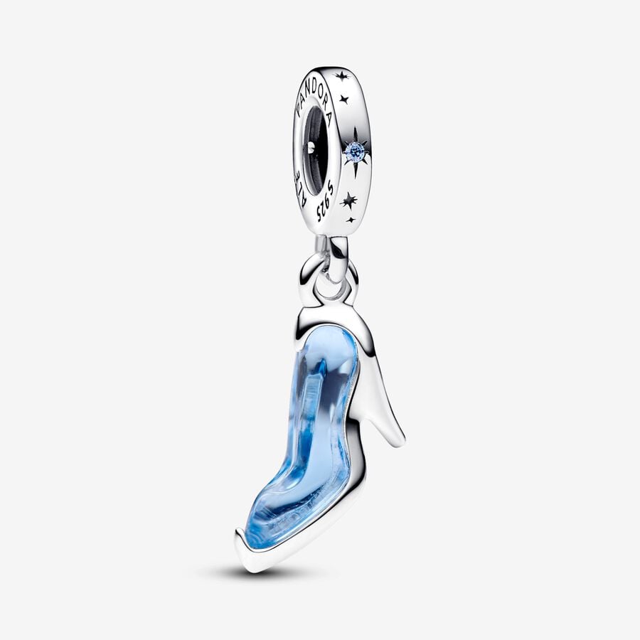 Disney Cinderella's Glass Slipper Dangle Charm | Sterling silver | Pandora US