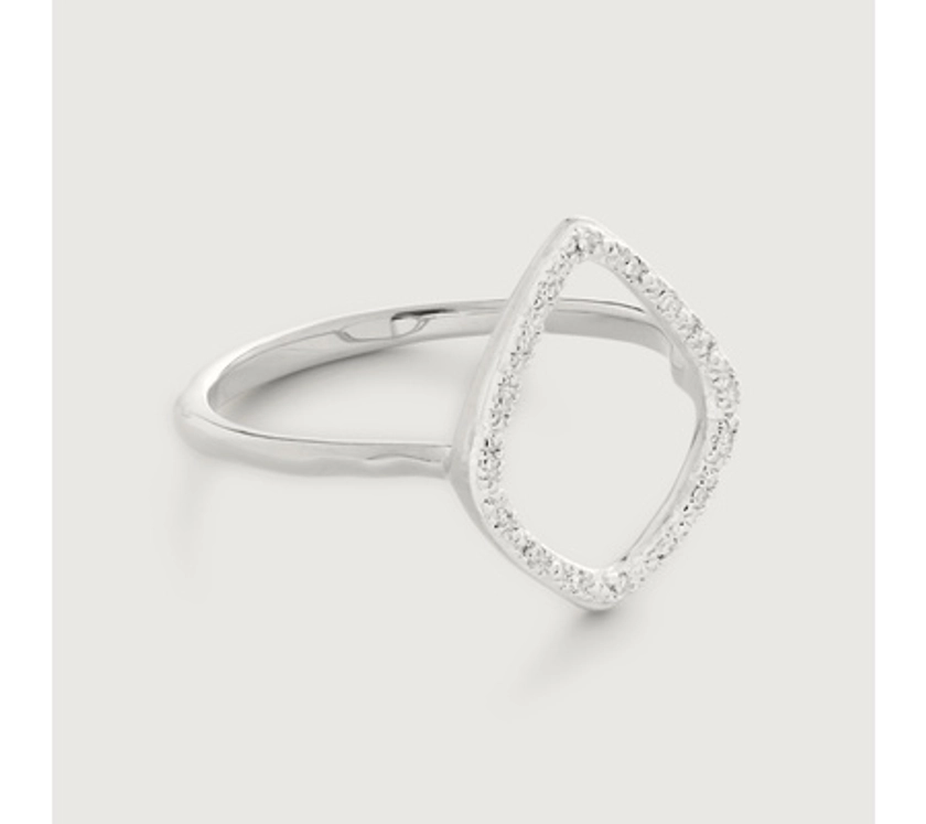 Riva Diamond Hoop Ring | Monica Vinader