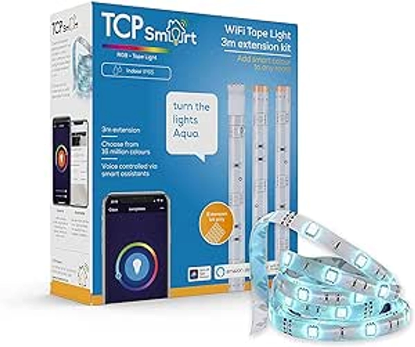 TCP Smart Wi-Fi LED IP65 Tapelight Extension Kit Colour Changing [Energy Class F]