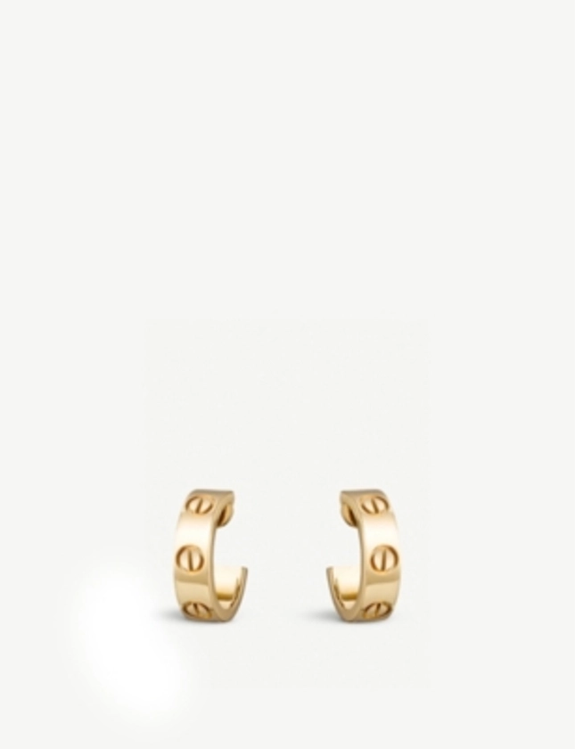 Love 18ct yellow-gold hoop earrings