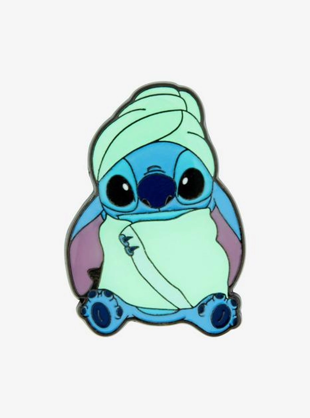 Loungefly Disney Lilo & Stitch Bath Towel Stitch Enamel Pin | Hot Topic