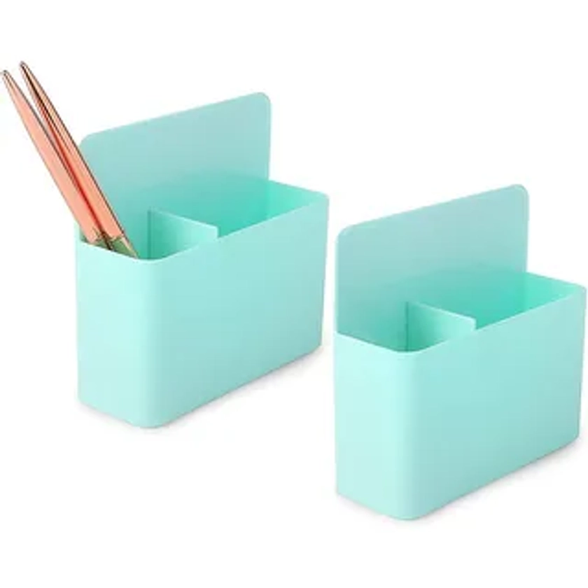 Magnetic Pen Holder for Refrigerator, Locker, or Whiteboard (Mint, 2 Pack) | Overstock.com Shopping - The Best Deals on Other Storage | 40045856