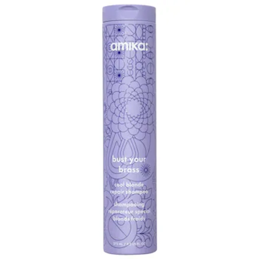 Bust Your Brass Blonde Purple Shampoo - amika | Sephora