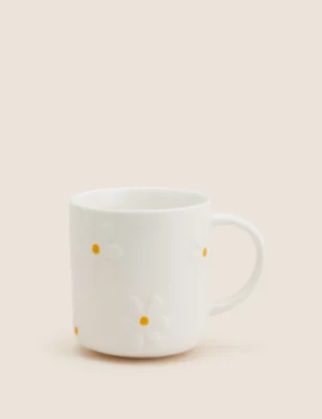 Embossed Daisy Mug | M&S Collection | M&S