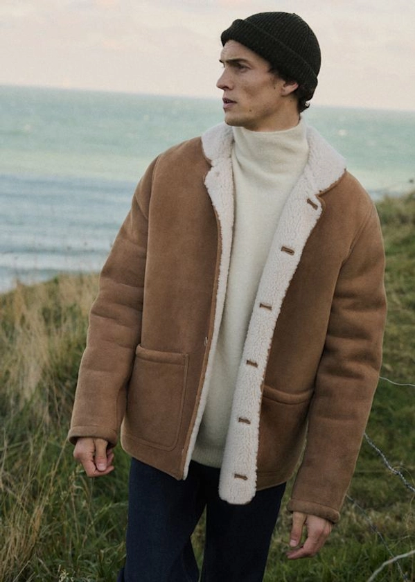 Lomond Coat - Camel - Sheep leather - Octobre Éditions