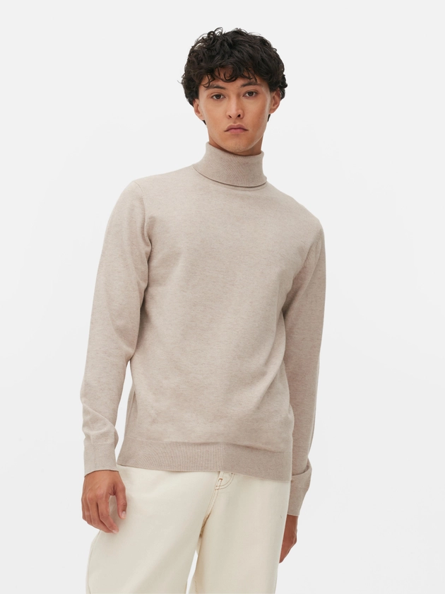 Fine Knit Roll Neck Sweater