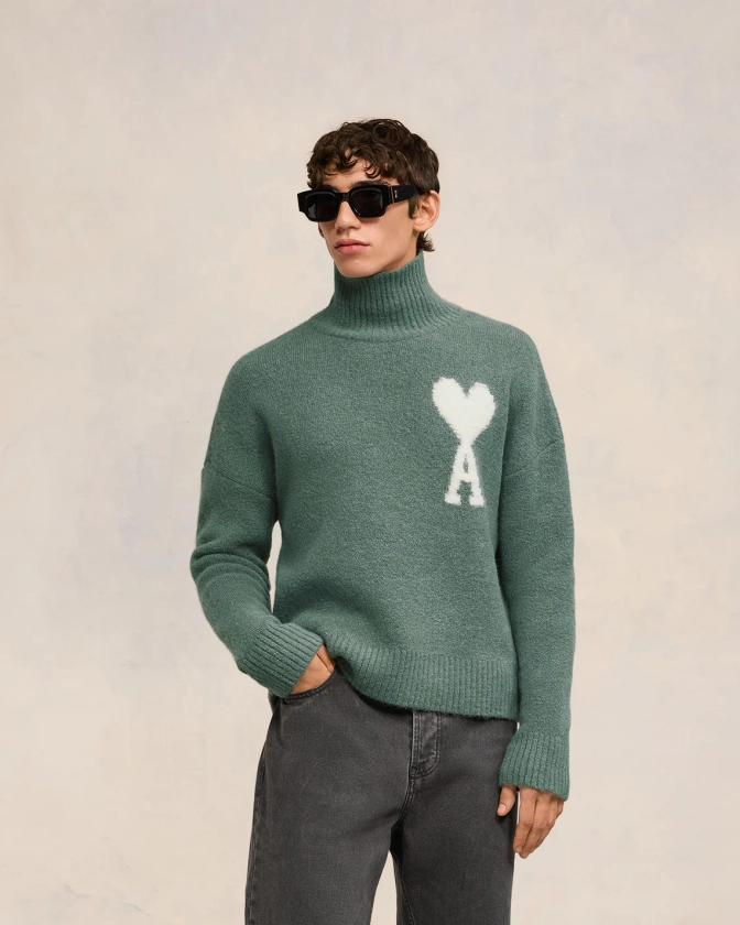 Off-White Ami de Coeur Funnel Neck Sweater