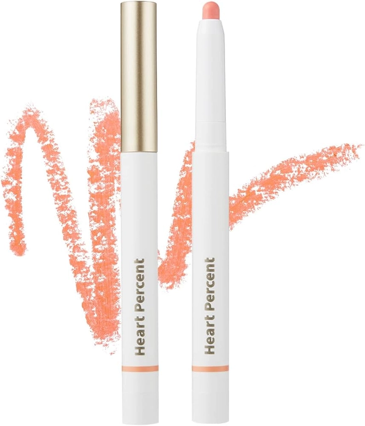 Amazon.co.jp: Heart Percent Dot On Mood Lip Pencil Dote On Mood Lip Pencil Lip Liner + Lip Base + Shading + Teak Multi 4 in 1 Lip Pencil Mouth Corner Liner (05. Apricot Coral | APRICOT CORAL) : Beauty