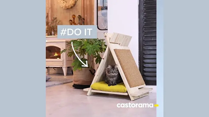 DIY : fabriquer un portique d'éveil en bois - Castorama - YouTube