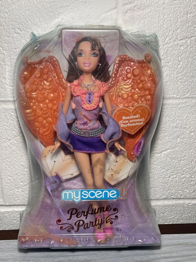 2008 Barbie My Scene Chelsea Scented Doll Perfume Party Face Tattoo Rare