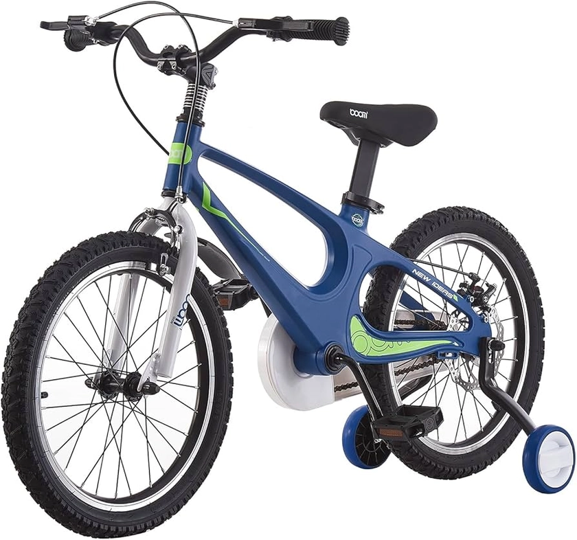 BSTSEL Children's Bicycle 14" 16" 18" Blue & Pink Kids Bike Boys&Girls Children Bicycle With Silent Stabilizers And Double Brakes Ages 2-9 Years Old Children Bike Gift