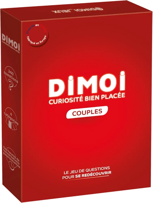 Dimoi Jeu de Couple 240 Cartes pour entamer des Conversations passionnantes et développer sa complicité Amoureuse - Cadeau Femme ou Homme - Idée Cadeau Couple