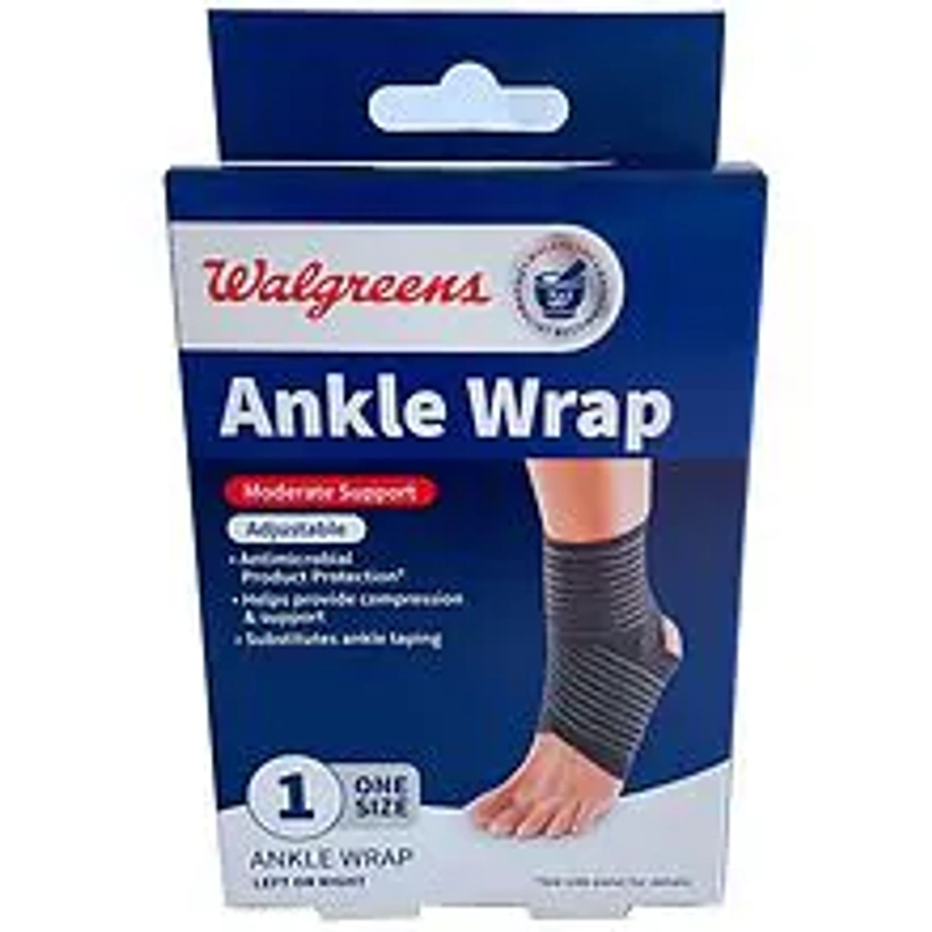 WalgreensAnkle Wrap Moderate Support One Size1.0 ea