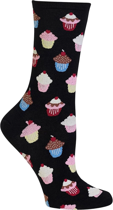 Hot Sox Women's Fun Food & Drink Crew Socks-1 Pair Pack-Cool & Cute Pop Culture Novelty Gifts