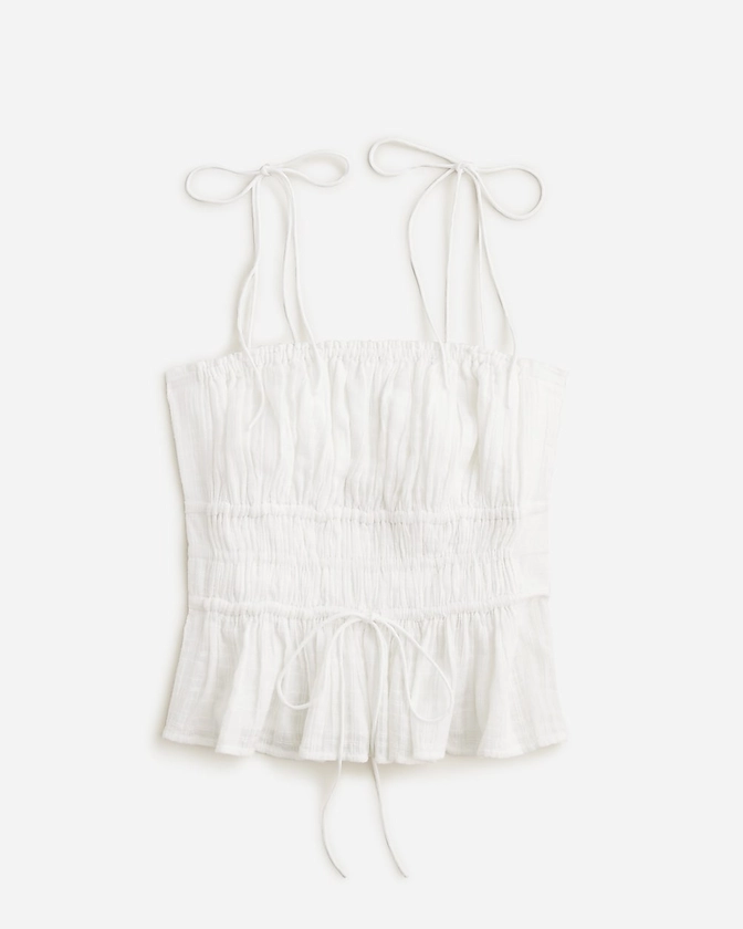 Clio top in textured gauze