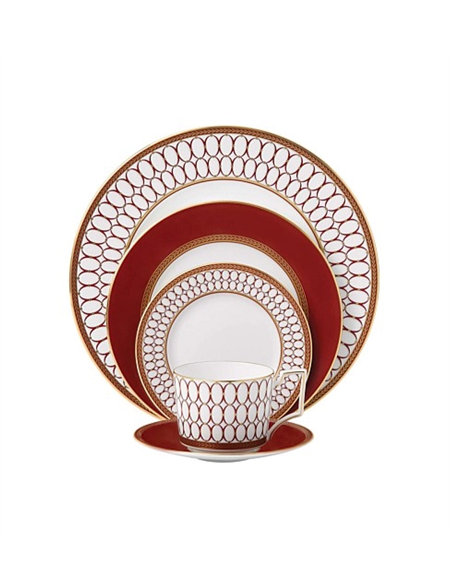 Renaissance Red 5 Piece Place Setting