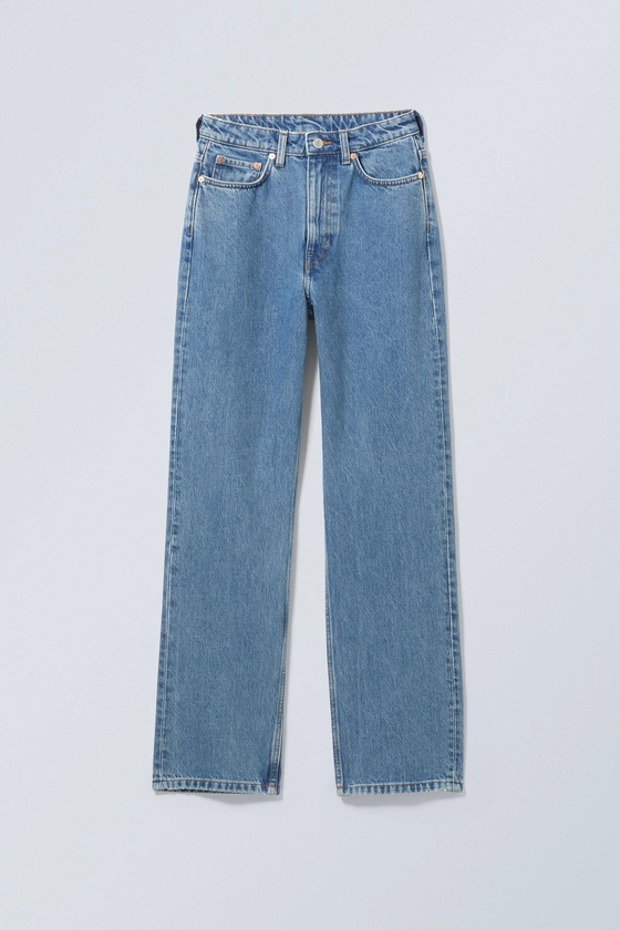 Extra hoge rechte jeans Rowe