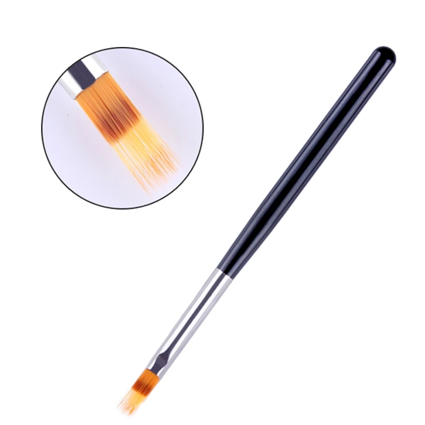 BORN PRETTY – stylo de peinture dégradé, brosse à ongles, manche en bois noir, Gel UV, outil de manucure