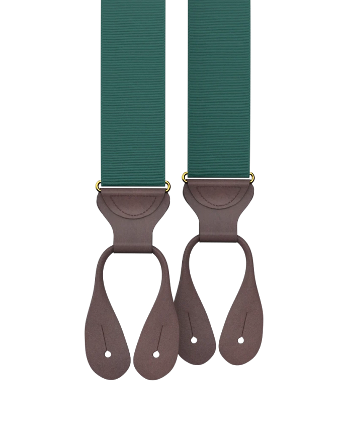 Forest Grosgrain Suspenders