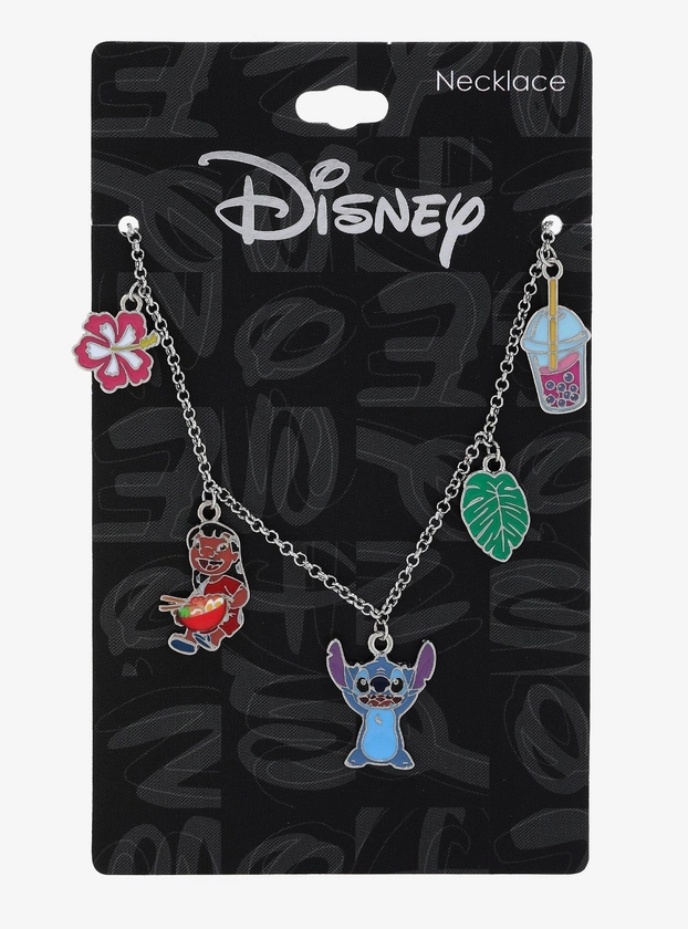 Disney Lilo & Stitch Icons Charm Necklace - BoxLunch Exclusive