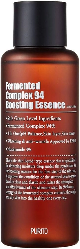PURITO Fermented Complex 94 Boosting Essence 150ml for skin rejuvenating & deep moisturizing (K-Beauty)
