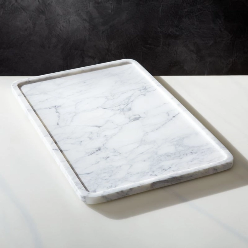 Rectangular Marble Serving Tray by Jennifer Fisher + Reviews | CB2