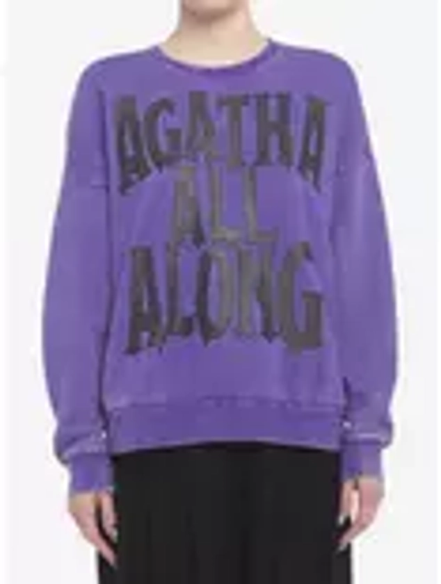 Her Universe Marvel WandaVision Agatha All Along Mineral Wash Sweatshirt | Her Universe