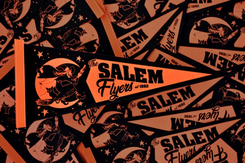 Salem Flyers College Pennant | BrianBrain Studio